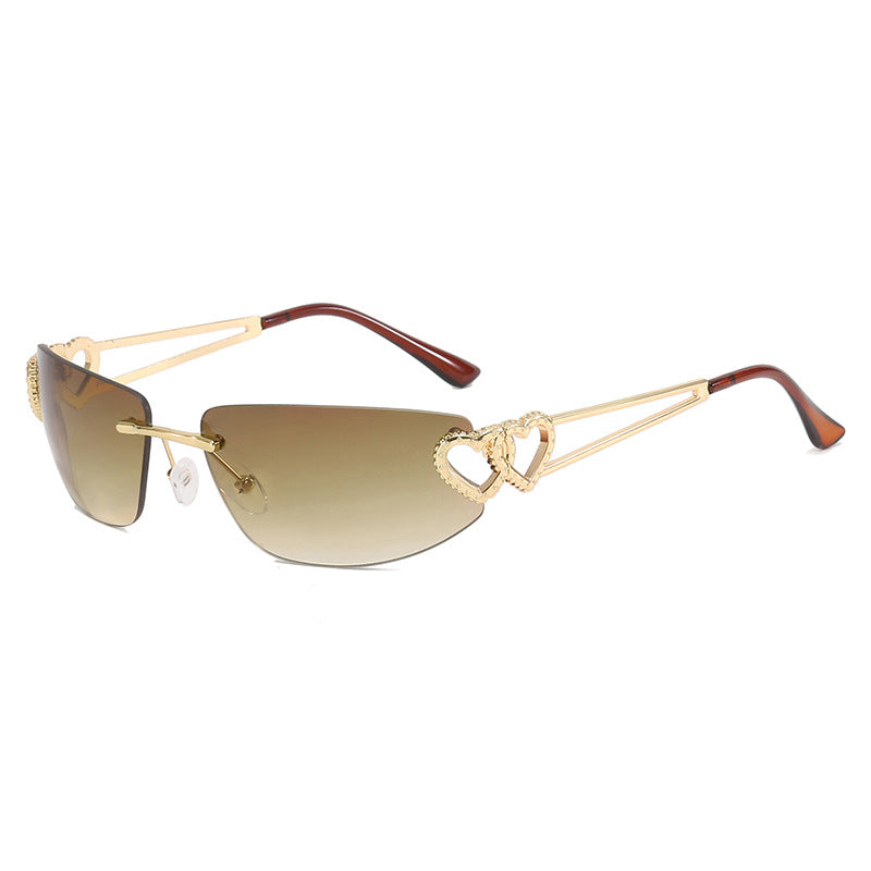 Damen Cat-Eye Sonnenbrille mit einzigartigem Herz-Design und schützendem UV-Filter Brehn