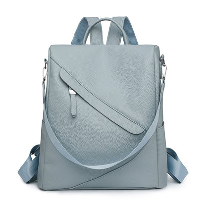 Chic Texturierter Leder Rucksack Brehn