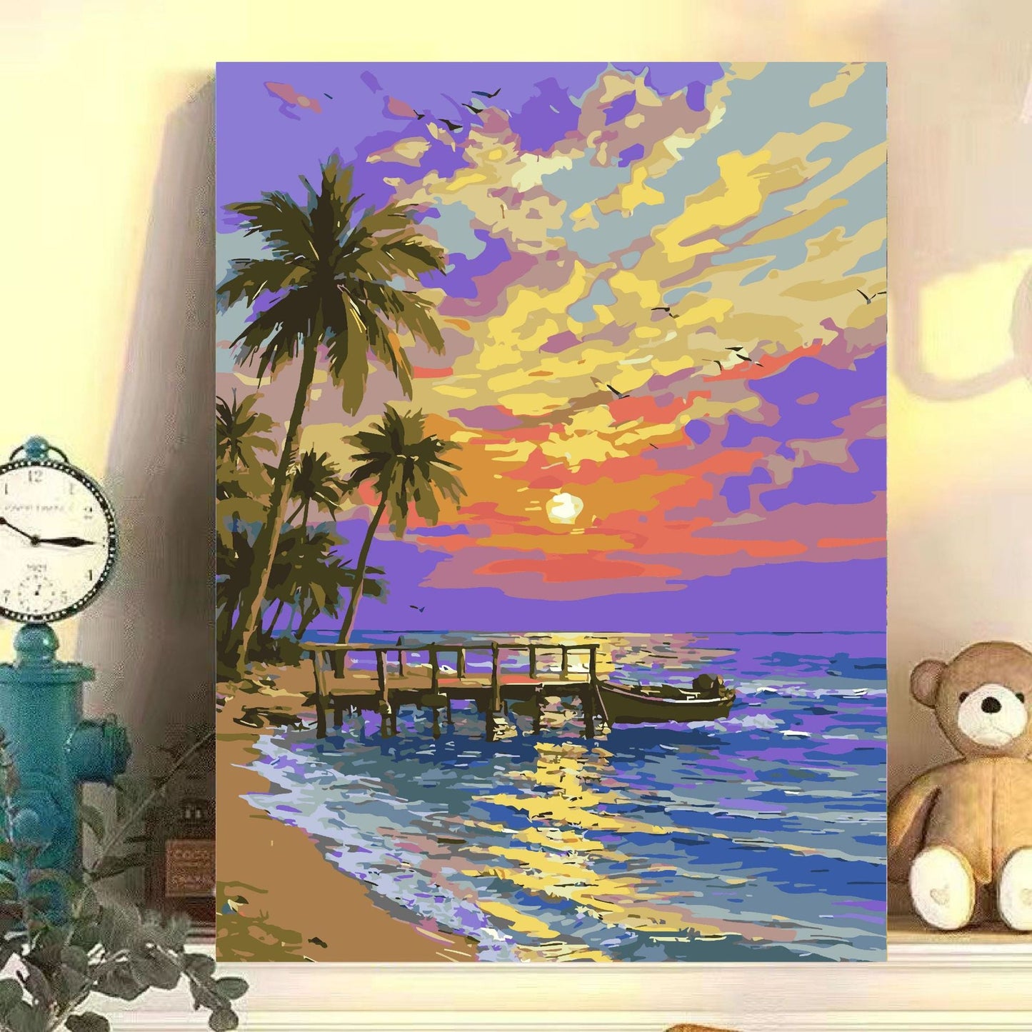 Tropical Sunset Seascape Canvas Art Brehn