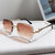 Damen modische Sonnenbrille mit strukturiertem Rahmen und dezenten Farbverlauf Brehn