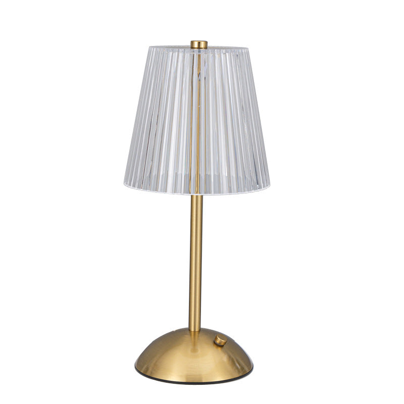 Kristallakzentierte moderne Tischlampe