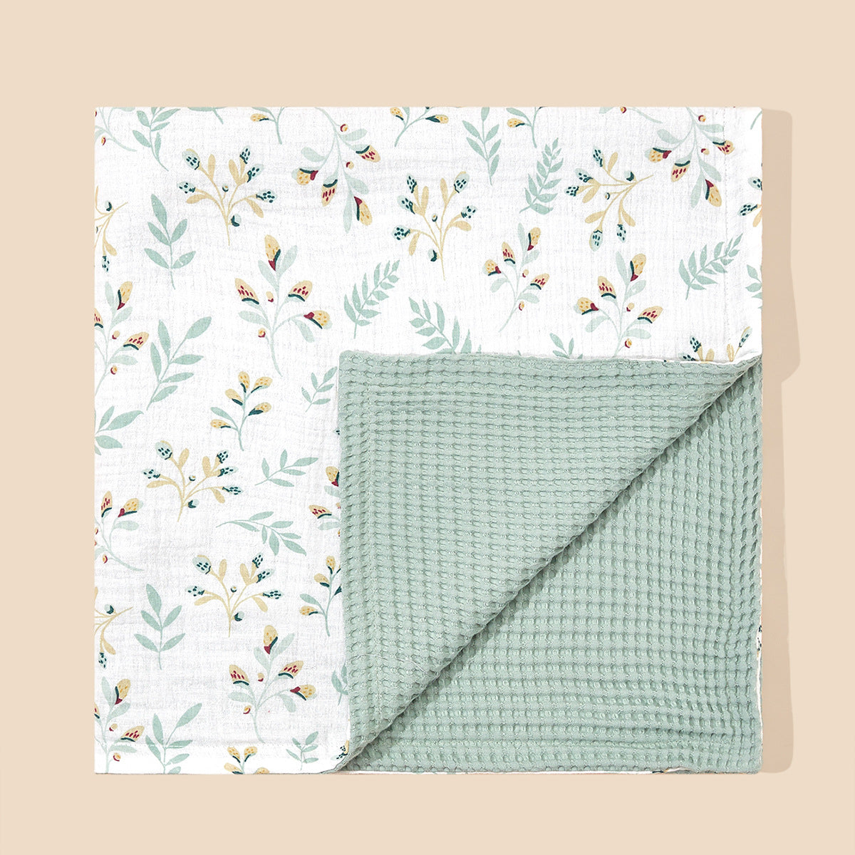 Dual-Texturiertes Musselin Babydecke Brehn