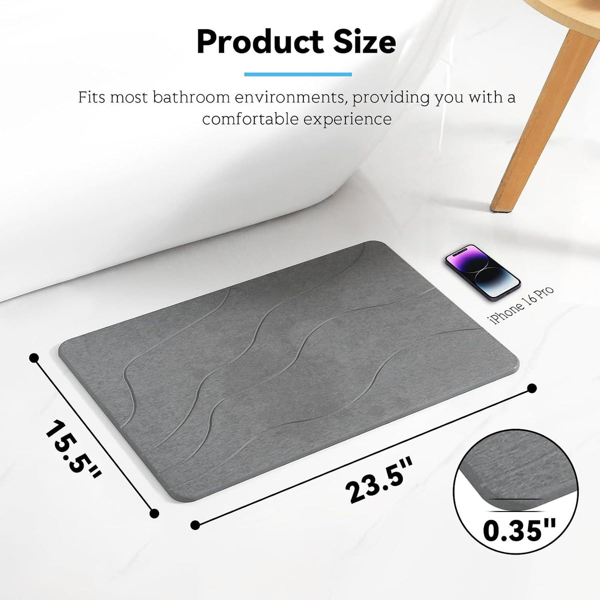 Memory-Foam Badezimmermatte