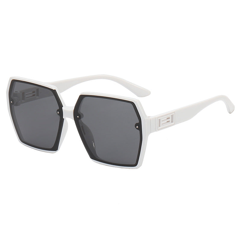 Damen Geometrische Oversized-Sonnenbrille mit modernem Rahmen Brehn