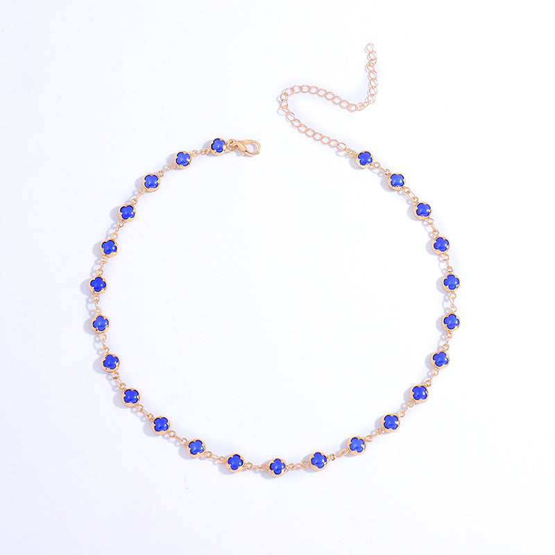 Floral Charm Choker Halskette Brehn 1788164322