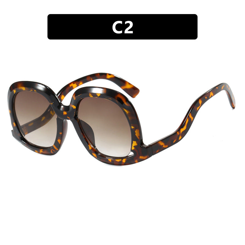 Damen oversized Sonnenbrille mit modischem Design Brehn