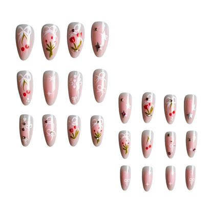 Kreative Florale Acryl-Nagelkunst