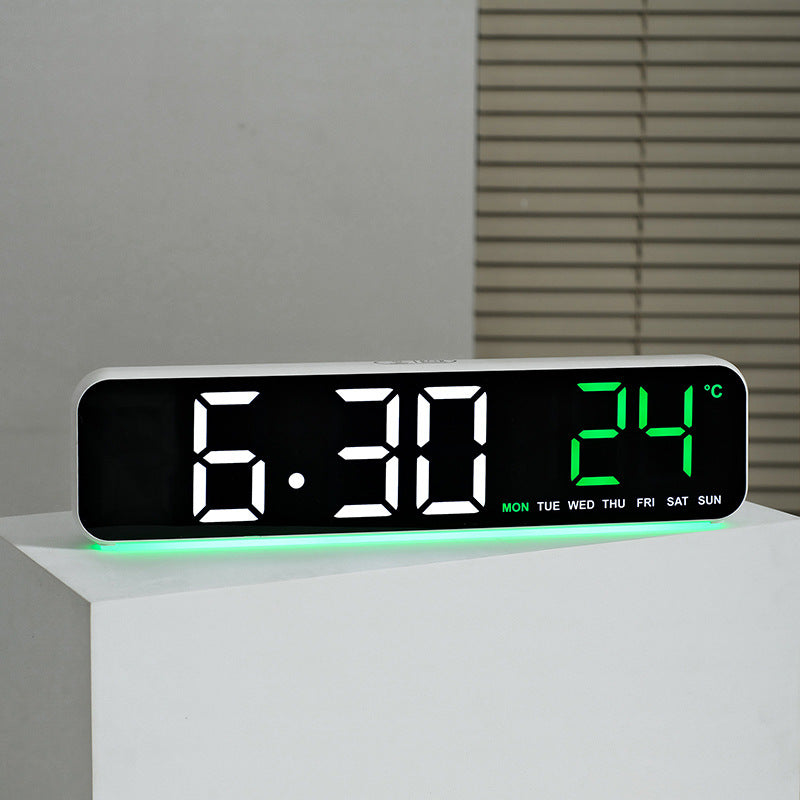 Digitaler LED-Wecker mit Temperatur- und Wochentagsziffern Brehn