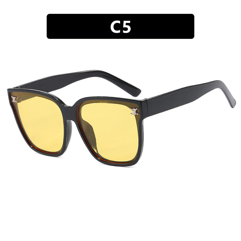 Damen modische quadratische Sonnenbrille mit hochwertigen, farbwechselnden Gläsern Brehn