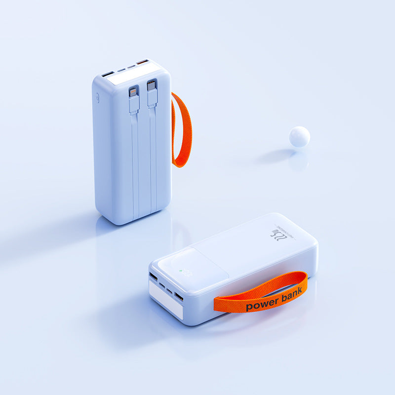 Tragbare Powerbank mit Integriertem Ladekabel und Schnellladefunktion Brehn