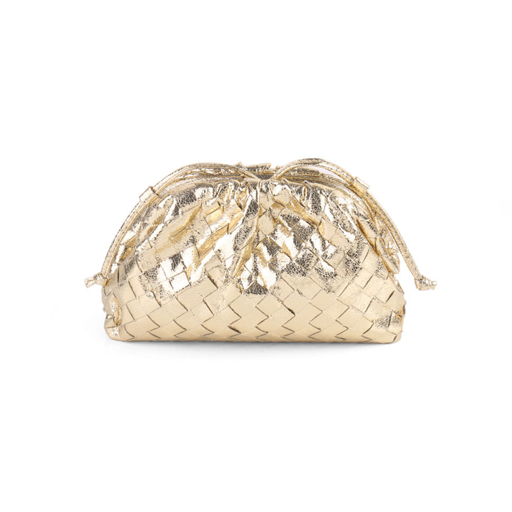 Texturierte Gewebte Handheld Clutch Brehn