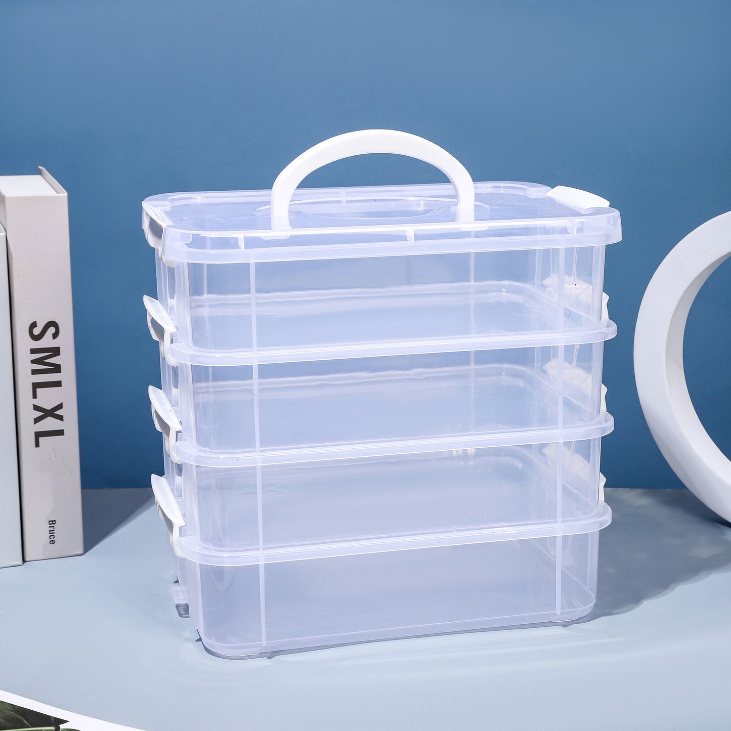 Stapbarer Multi-Compartment Lagerorganisator Brehn