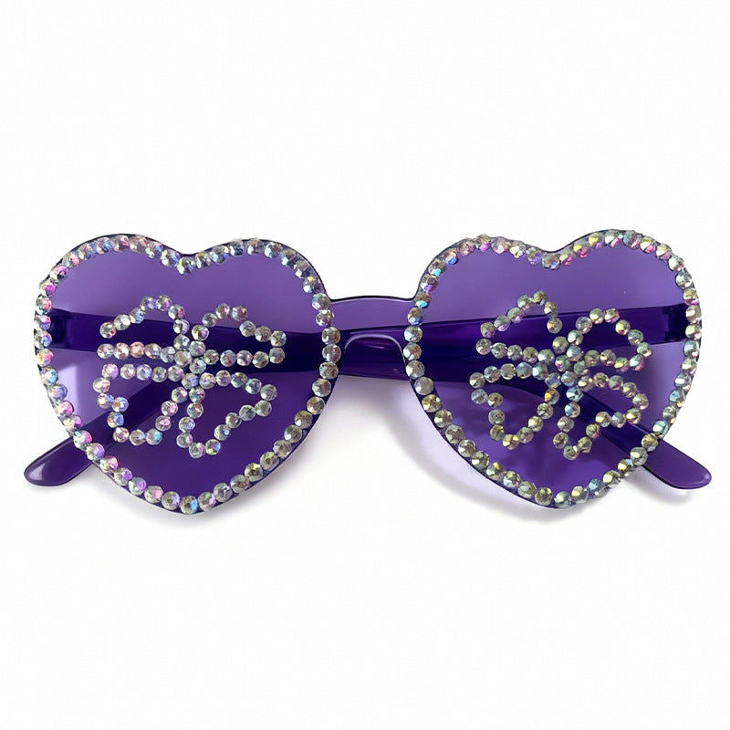 Glamouröse herzförmige Strass-Sonnenbrille Brehn