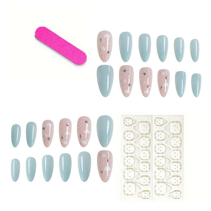 Künstlerisches Cloud-Themen Press-On Nail Set