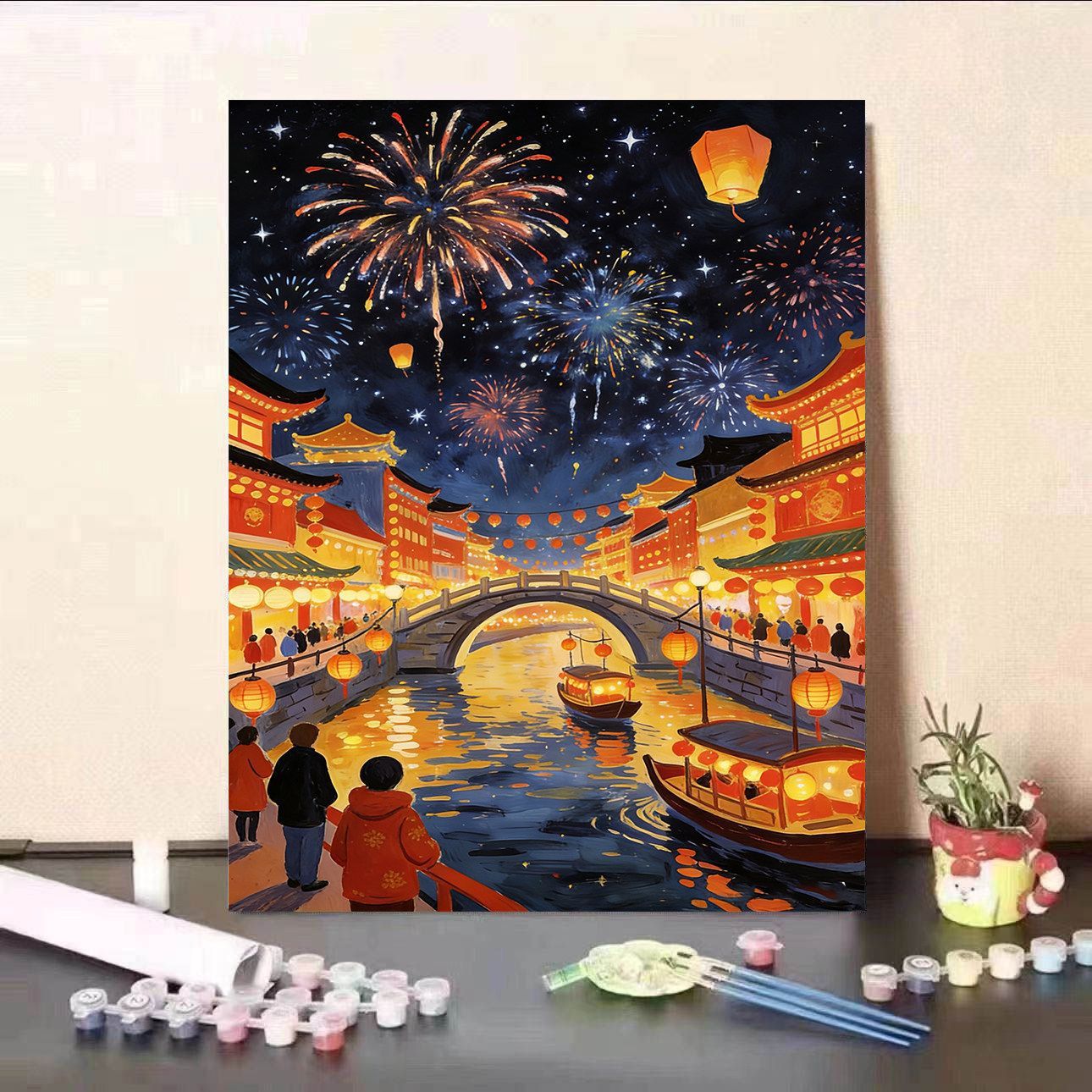 DIY Malen nach Zahlen Leinwand Kunst Kit Brehn