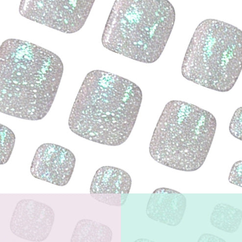 Premium Glitzernde Pediküre Nagelkunst Brehn
