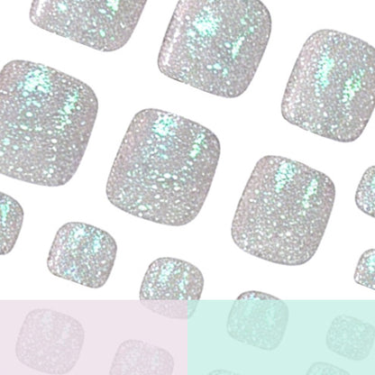 Premium Glitzernde Pediküre Nagelkunst Brehn