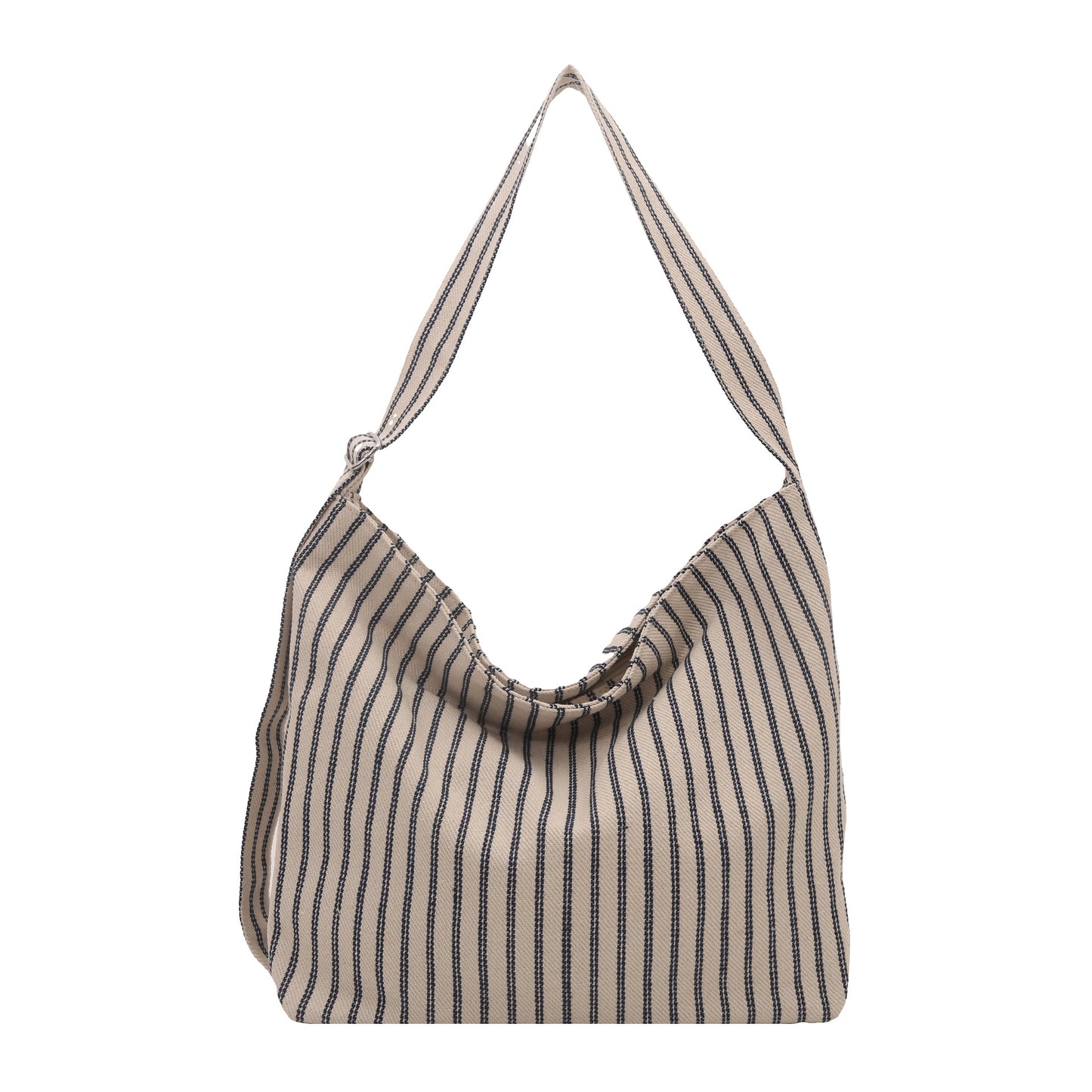 Lässige gestreifte Canvas-Shopper-Tasche Brehn