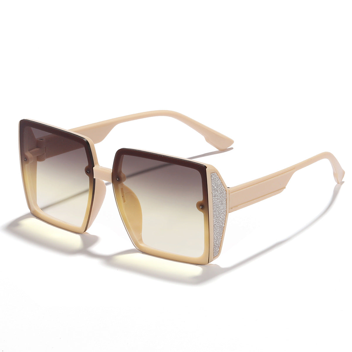 Damen oversized Sonnenbrille mit glänzendem Akzent Brehn