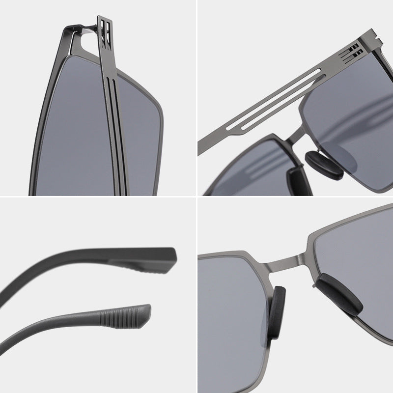 Stilvolle polarisierte quadratische Sonnenbrille Brehn