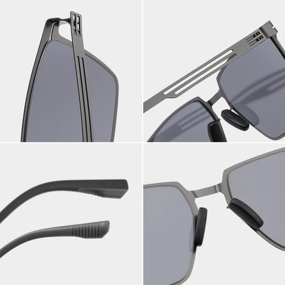 Stilvolle polarisierte quadratische Sonnenbrille Brehn