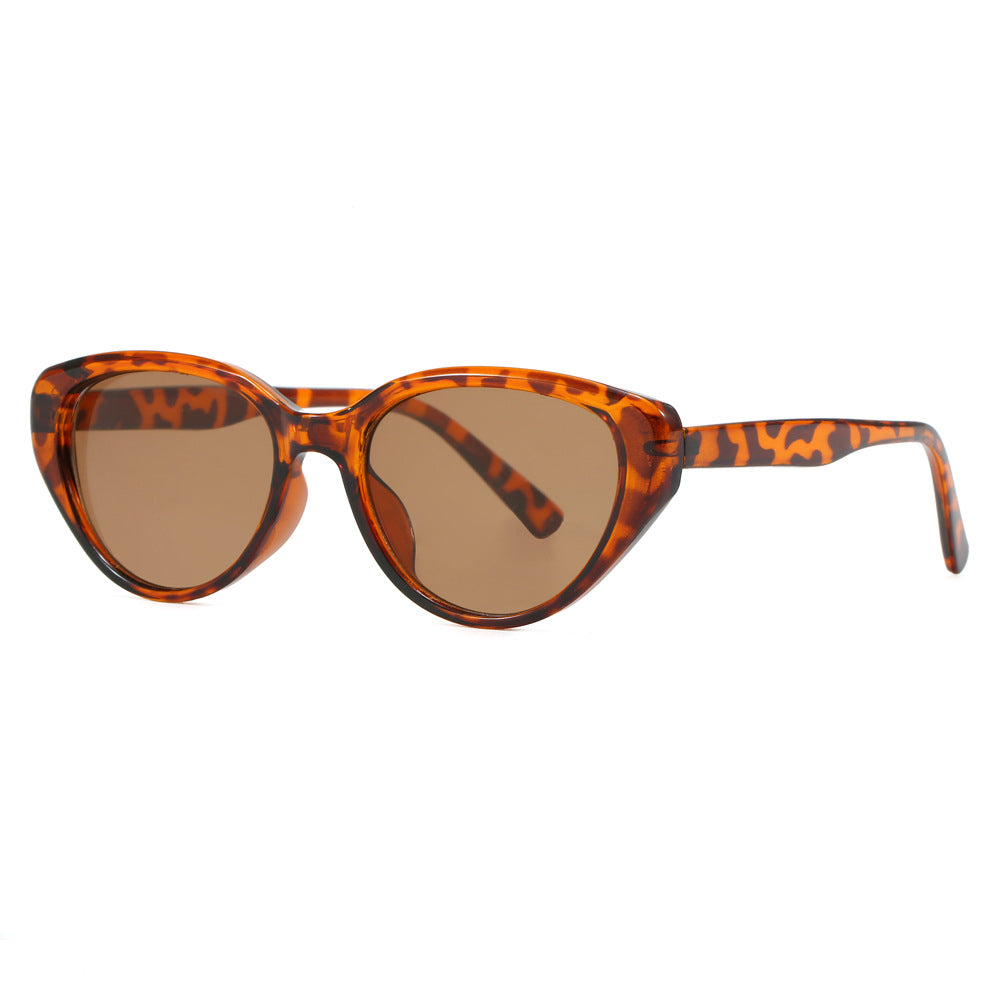 Damen Cat-Eye Sonnenbrille mit trendigem Leopardenmuster Brehn