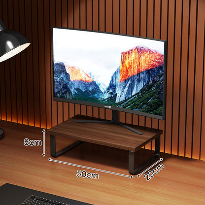 Erhöhter Holzoberfläche Metall Monitorständer mit Unterlage-Regal