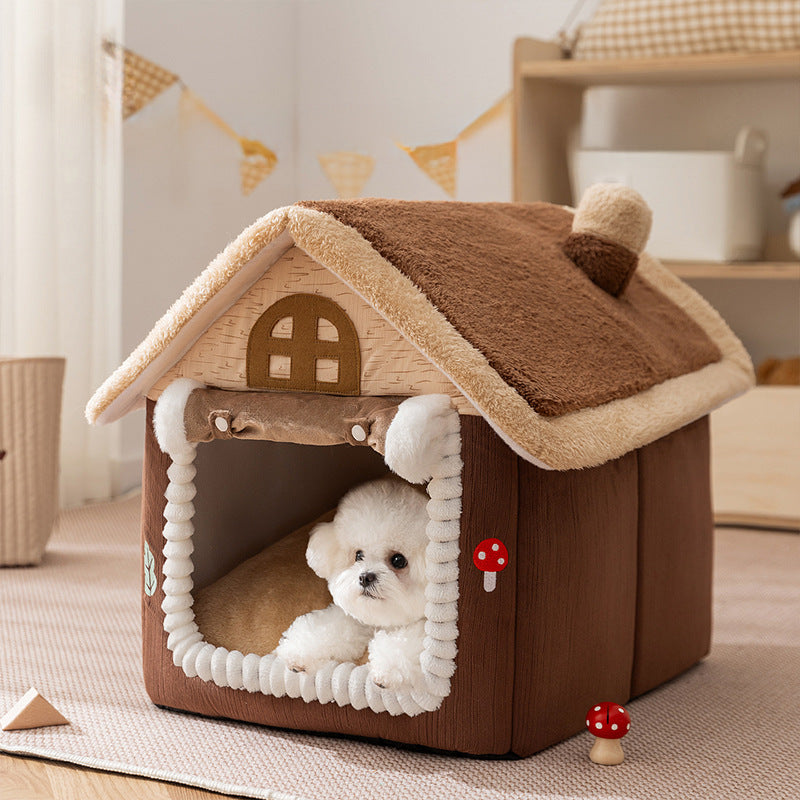 Gemütliches Plüsch-Hundebett