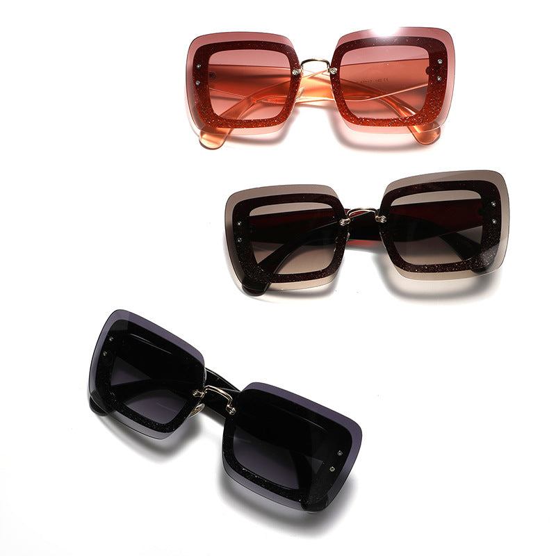 Damen quadratische Sonnenbrille mit innovativem Gestell Brehn