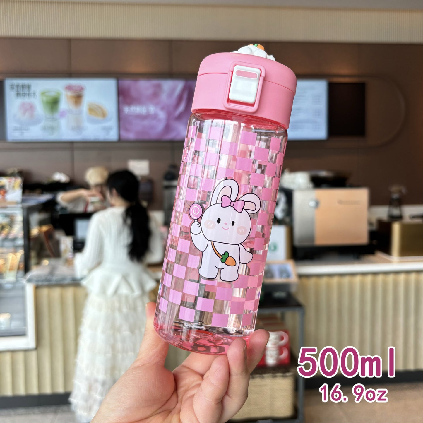 Damen lustige Trinkflasche mit versiegeltem Deckel Brehn