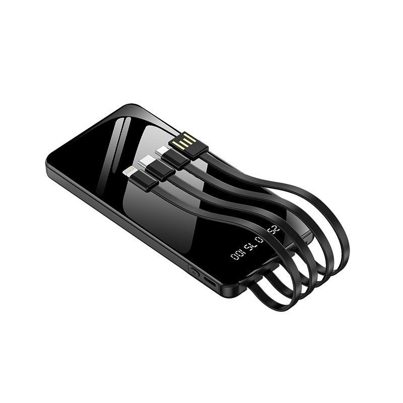 Multifunktionale Powerbank mit Integriertem Kabelsystem Brehn
