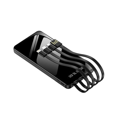 Multifunktionale Powerbank mit Integriertem Kabelsystem Brehn