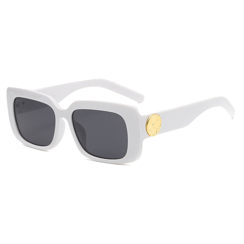 Damen Oversized Sonnenbrille mit luxuriösem transparenten Rahmen Brehn