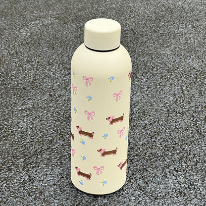Damen Isolier-Trinkflasche mit floralem Design und hygienischem Verschlusssystem Brehn