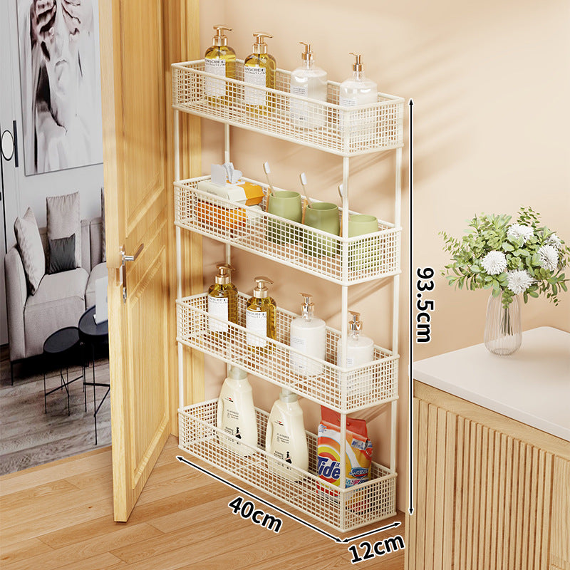 Slim Narrow Pull-Out Mesh Storage Organizer für Schrank und Türspalt
