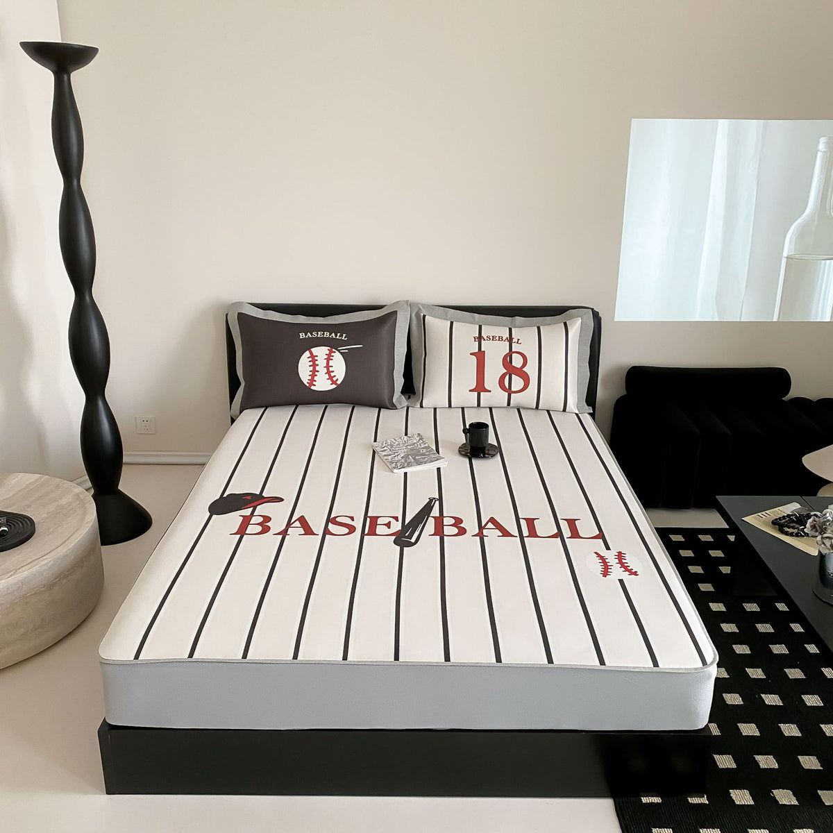 Spannbettlaken-Set mit Kissenbezügen