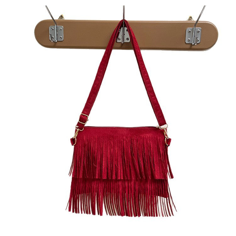 WoStylish Fransen Crossbody Tasche Brehn