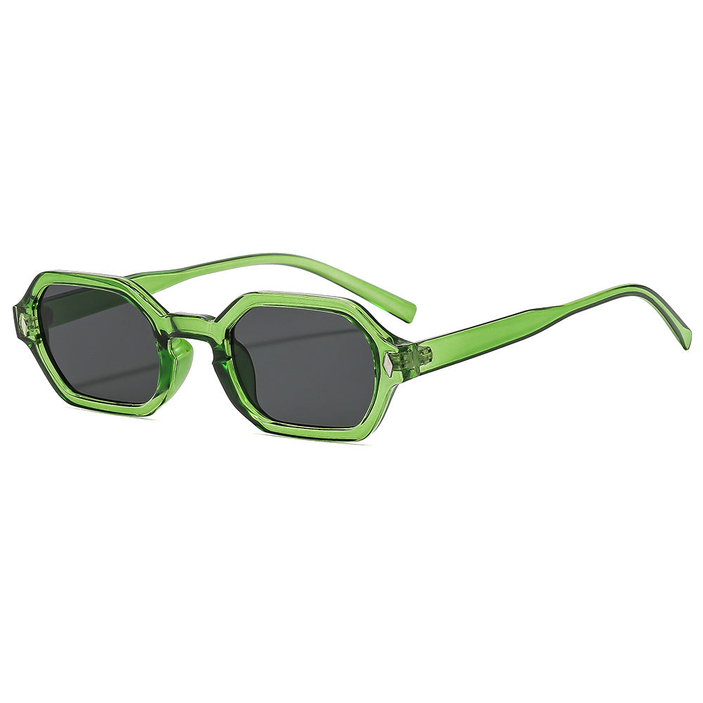 Damen stilvolle Sonnenbrille im modernen achteckigen Design mit UV-Schutz Brehn