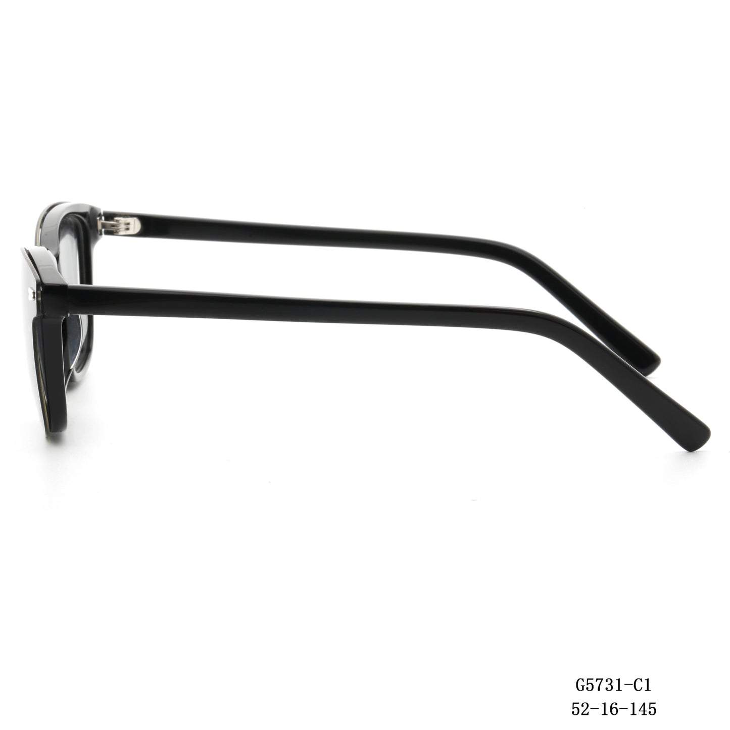 Damen modische Quadratische Sonnenbrille mit abnehmbaren Gläsern Brehn