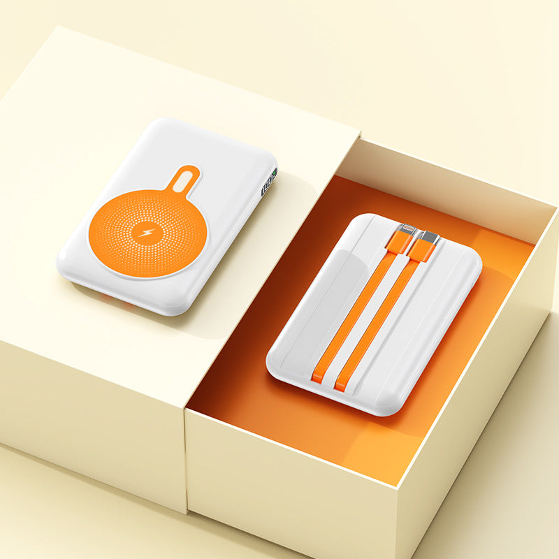 Tragbare Powerbank mit Integrierter Schnellladefunktion und Kabelloser Lademöglichkeit Brehn