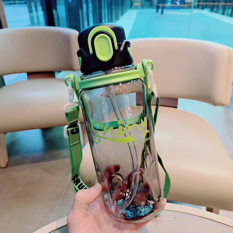 Damen Ergonomische Trinkflasche mit auslaufsicherem Deckel Brehn