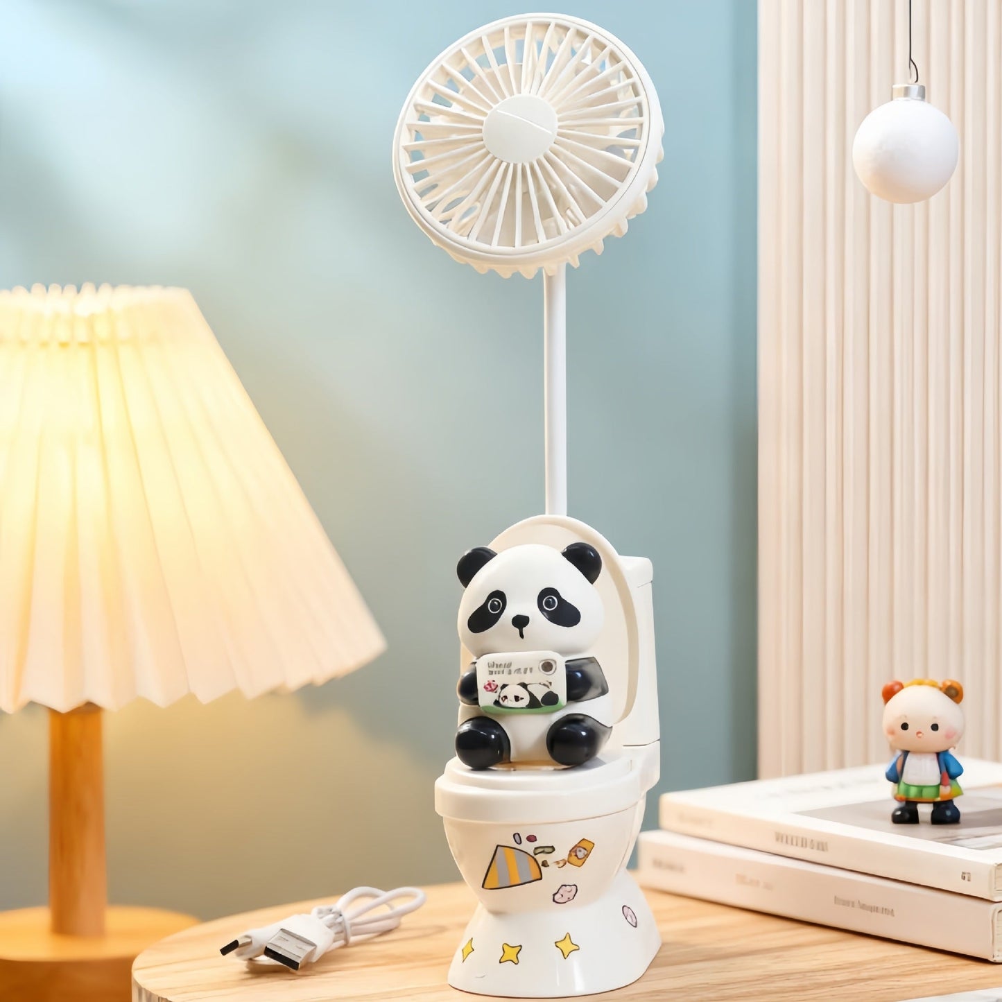 Frauen Tragbarer Mini Ventilator mit glänzendem Design Brehn