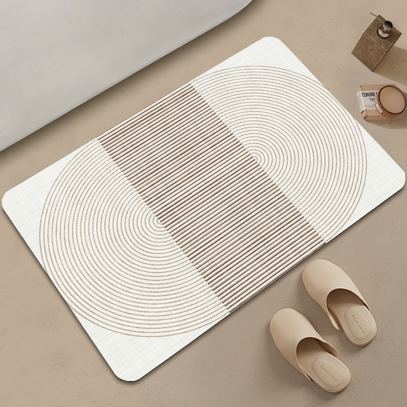 stilvolle geometrische Muster Badezimmermatte Brehn