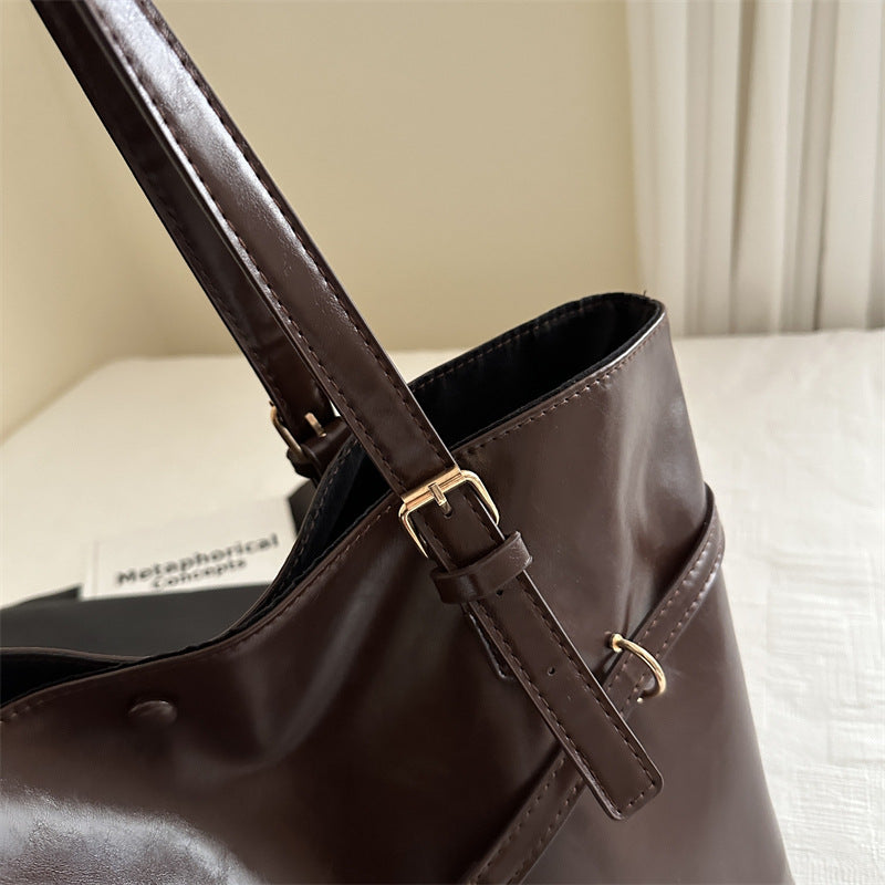 Schlanke Strukturierte Vegane Leder Tote