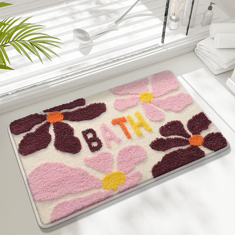 Blumenmuster-Memory-Schaum-Badmatte Brehn