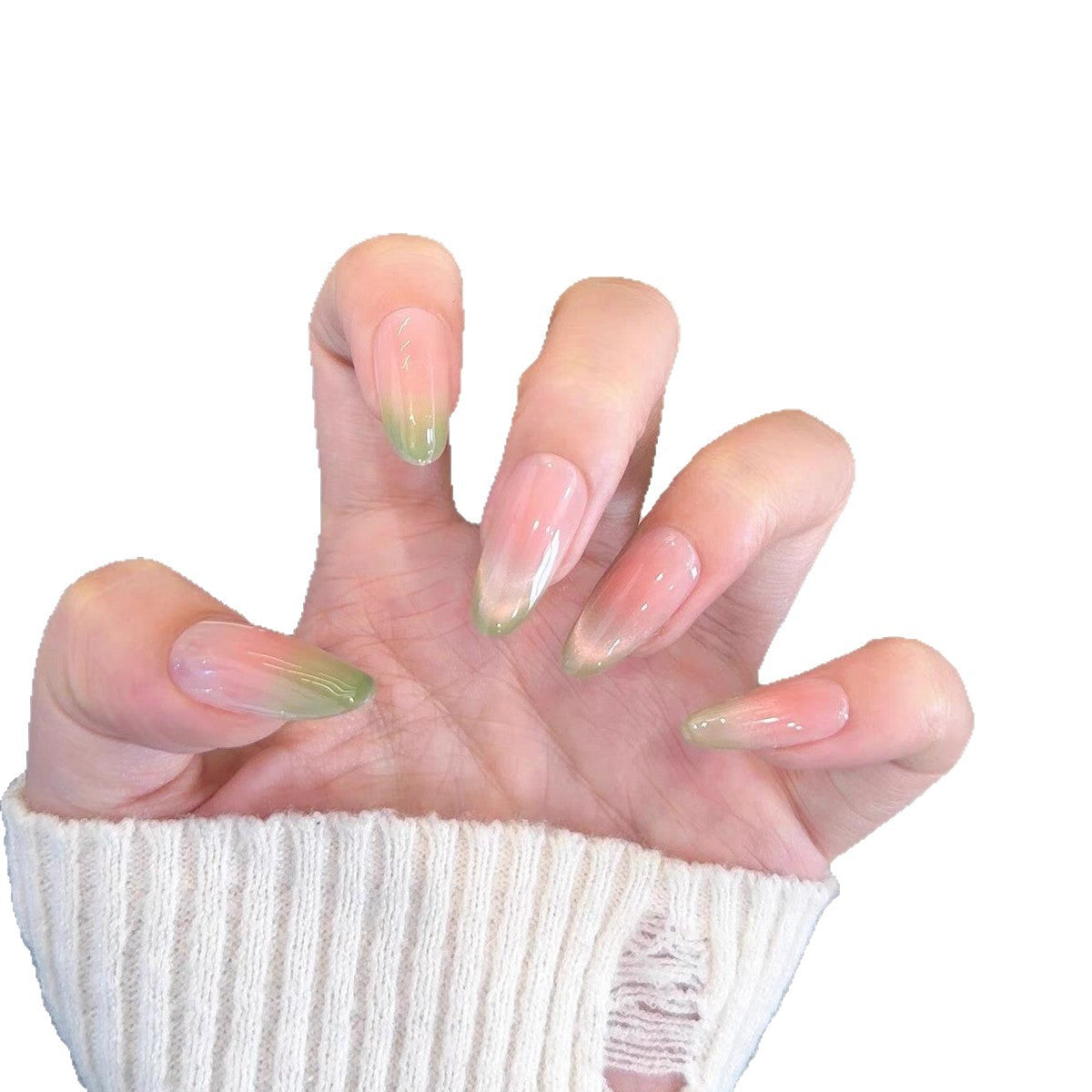 Dekoratives Press-On Nail Art Set mit niedlichen Schleifenakzenten Brehn