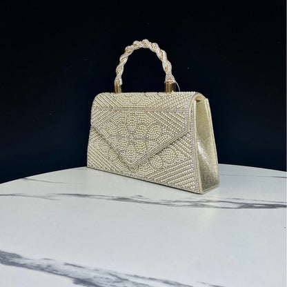 Strass-besetzte Abendhandtasche
