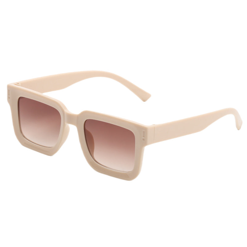 Damen Modische quadratische Sonnenbrille mit soften Linien Brehn