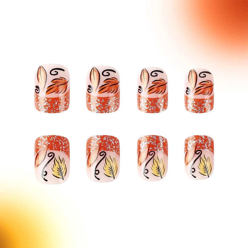 Herbst-Themen Gel-Nagelkunst Set Brehn