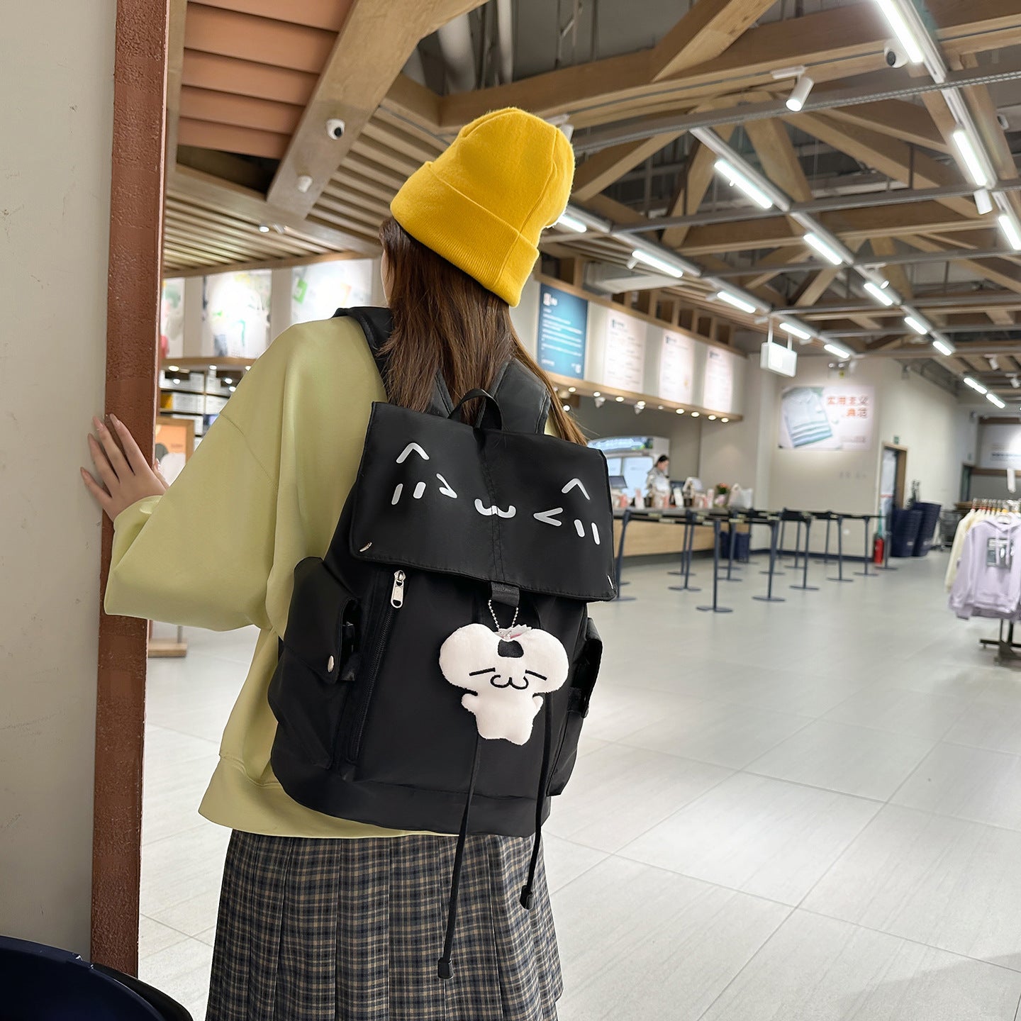Rucksack mit Charmantem Tiermotiv und Vielseitigen Fächern Brehn